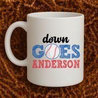Funny Baseball Fight Down Goes Anderson Coffee Mug thumb 2