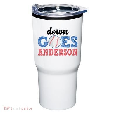 Funny Baseball Fight Down Goes Anderson Tumbler