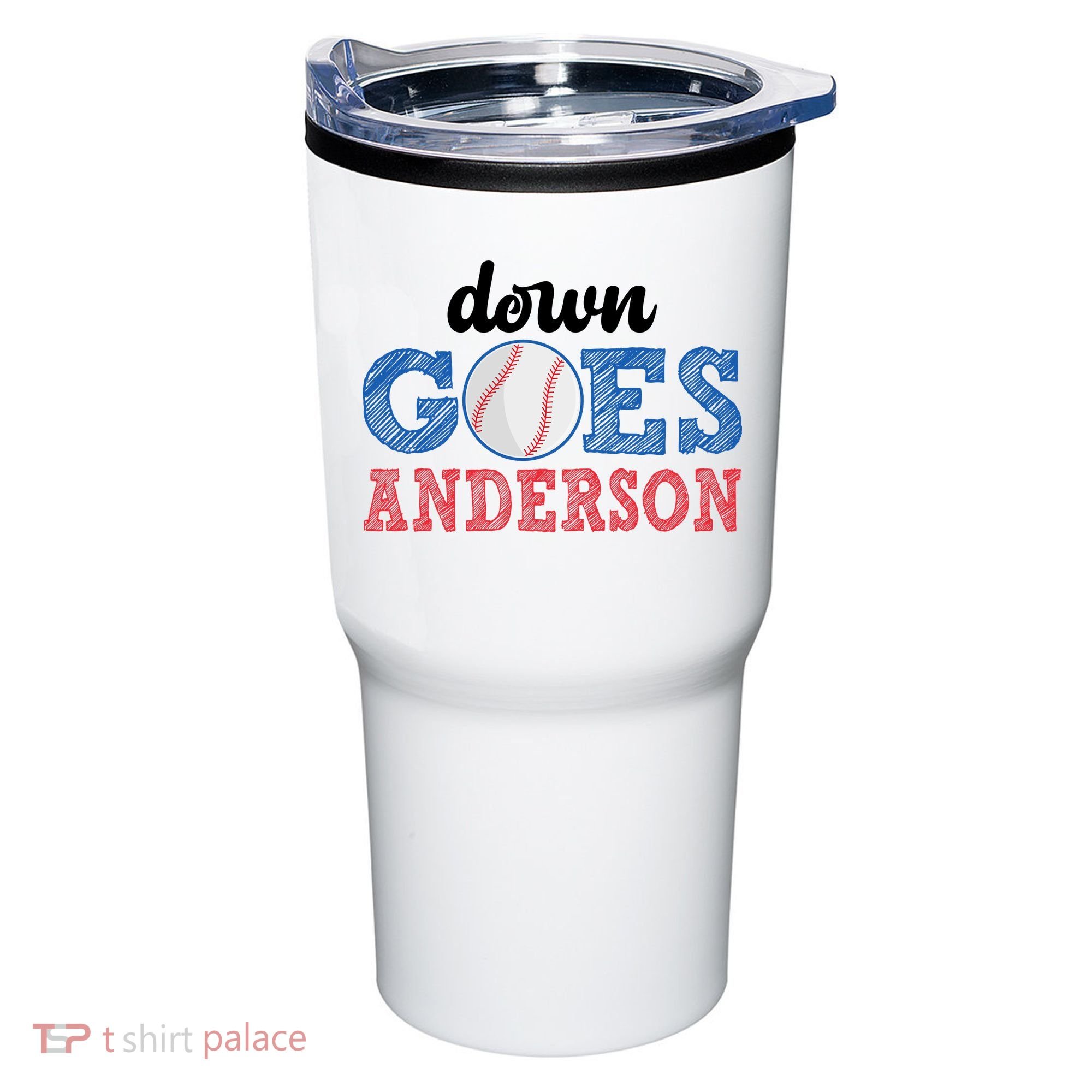Funny Baseball Fight Down Goes Anderson Tumbler