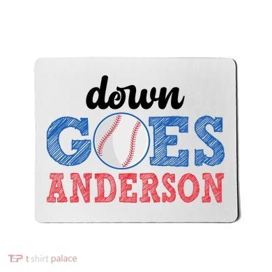 Funny Baseball Fight Down Goes Anderson Mousepad