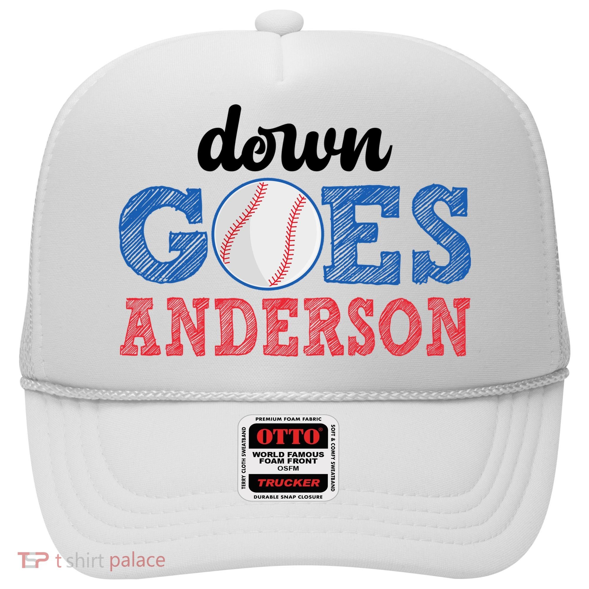 Funny Baseball Fight Down Goes Anderson Hat