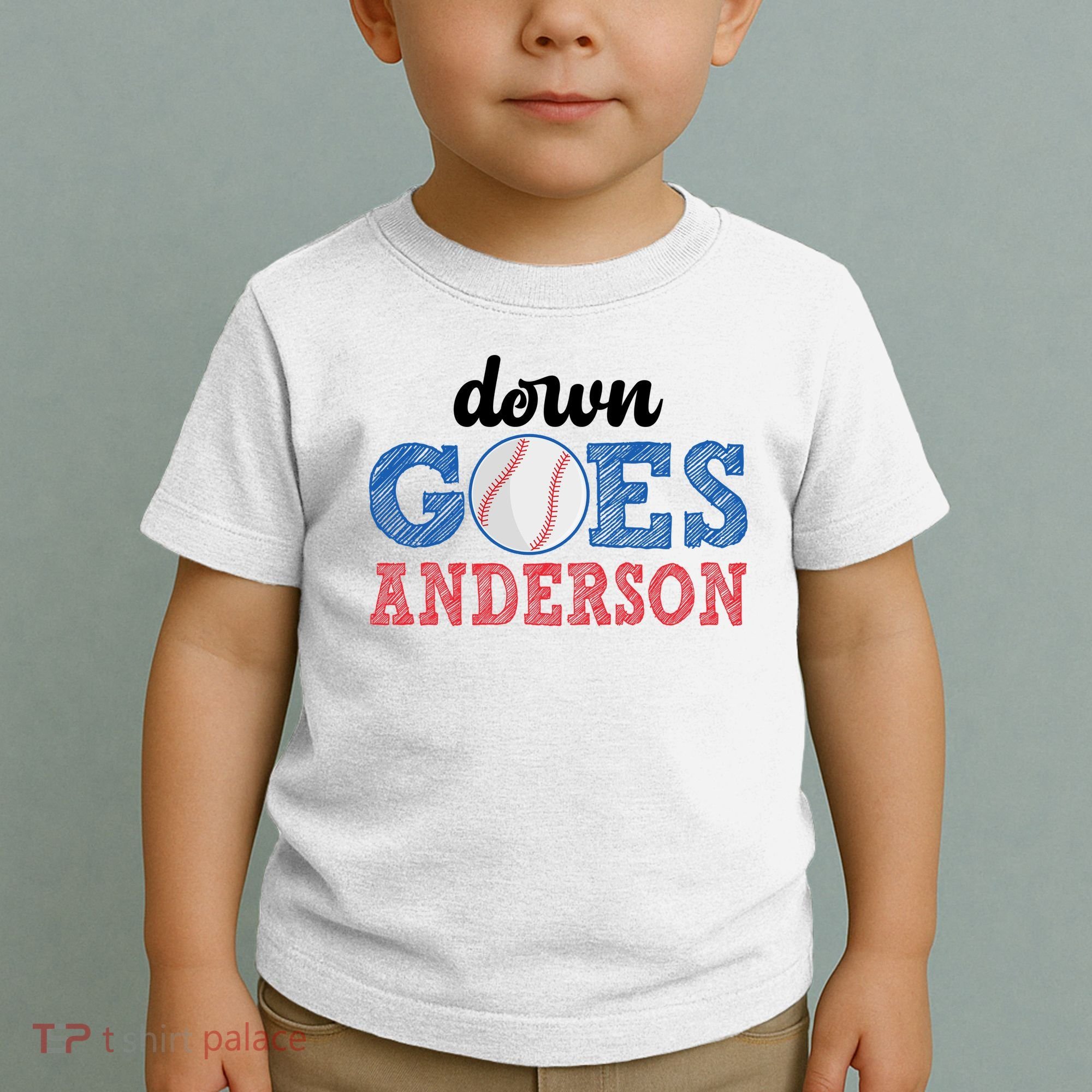 Funny Baseball Fight Down Goes Anderson Toddler T-Shirt