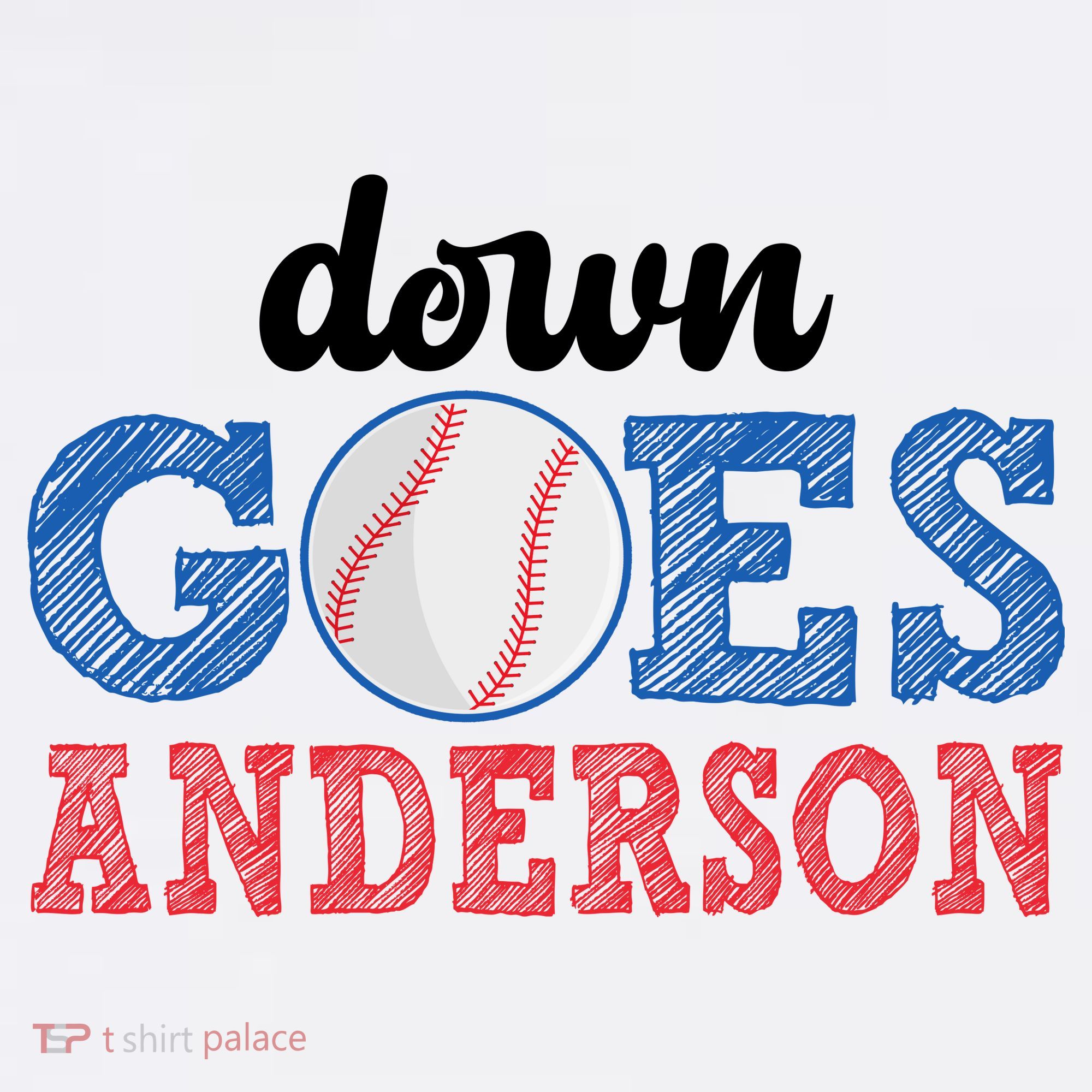 Funny Baseball Fight Down Goes Anderson Kids Hoodie