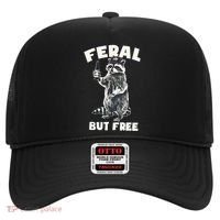 Feral But Free Funny Raccoon Hat thumb 0
