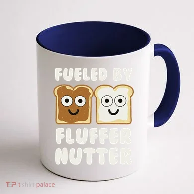 Fueled By Fluffernutter Fluffernutter Coffee Mug back