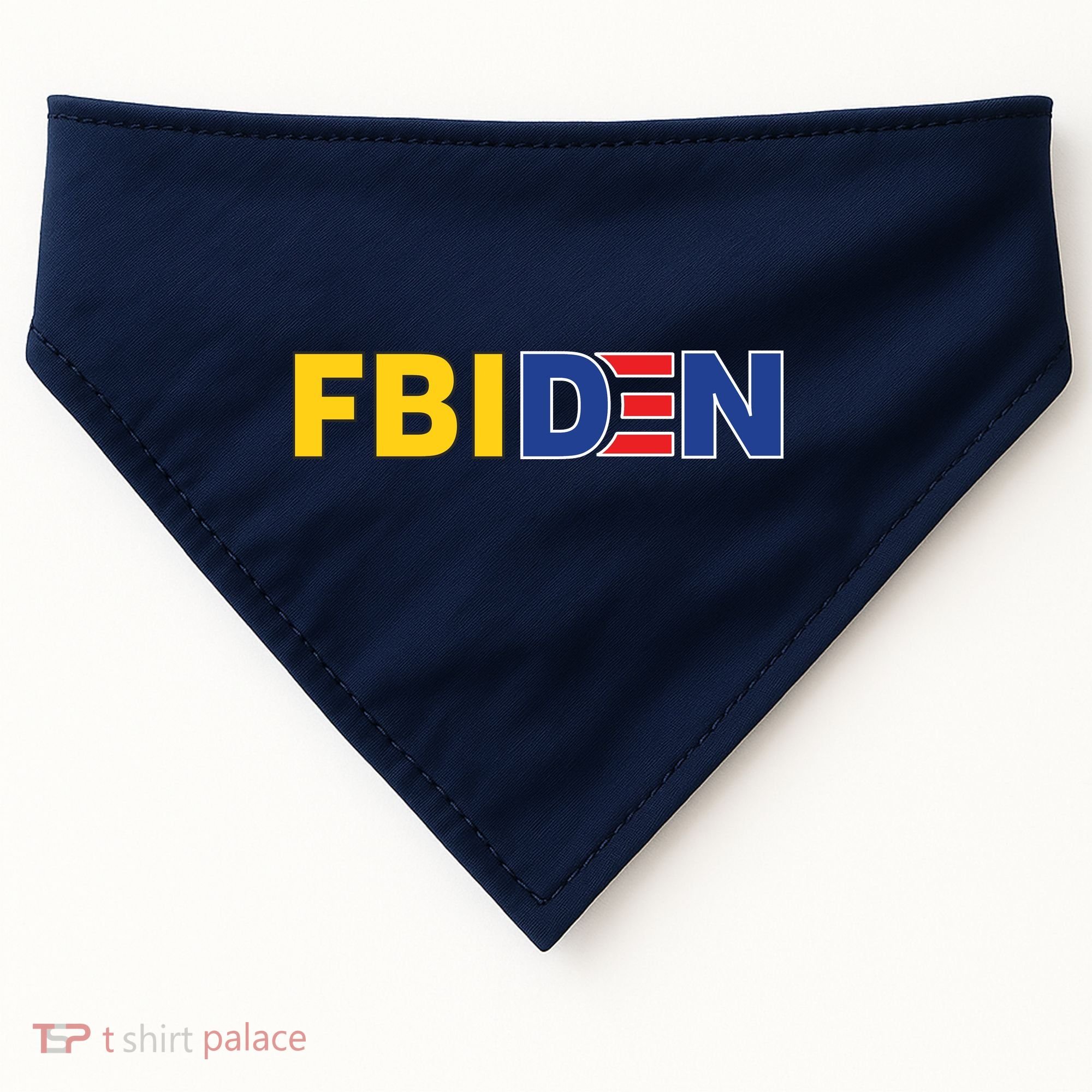 F Biden FBI Fbiden Funny USA-Made Doggie Bandana