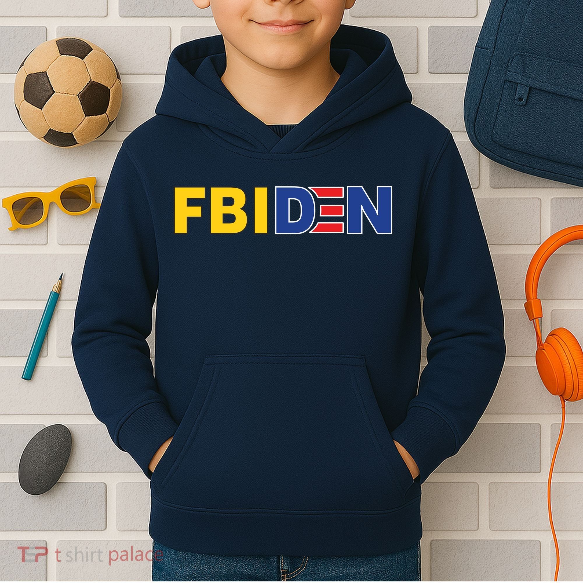 F Biden FBI Fbiden Funny Kids Hoodie