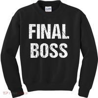 Final Boss Kids Sweatshirt thumb 0