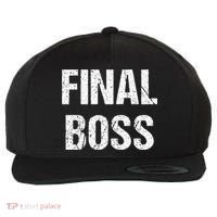 Final Boss Wool Snapback Cap thumb 0