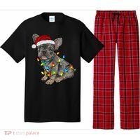 French Bulldog Frenchie Christmas Lights Cute Gift Pajama Set thumb 0