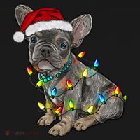 French Bulldog Frenchie Christmas Lights Cute Gift Pajama Set thumb 2