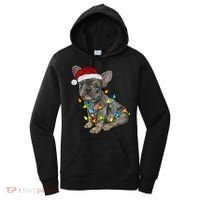 French Bulldog Frenchie Christmas Lights Cute Gift Women's Hoodie thumb 0