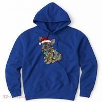 French Bulldog Frenchie Christmas Lights Cute Gift Hoodie thumb 0