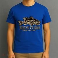 Funny Bass Fishing Camo Wtf Wheres The Fish Gift T-Shirt thumb 3