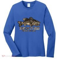 Funny Bass Fishing Camo Wtf Wheres The Fish Gift Women's Long Sleeve Shirt thumb 0