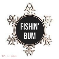 Fishin Bum Funny Fishing Fisherman Ornament thumb 0