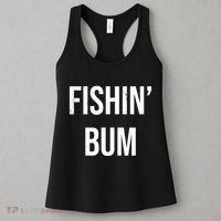 Fishin Bum Funny Fishing Fisherman Women's Tank Top thumb 3