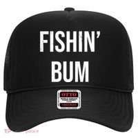Fishin Bum Funny Fishing Fisherman Hat thumb 0