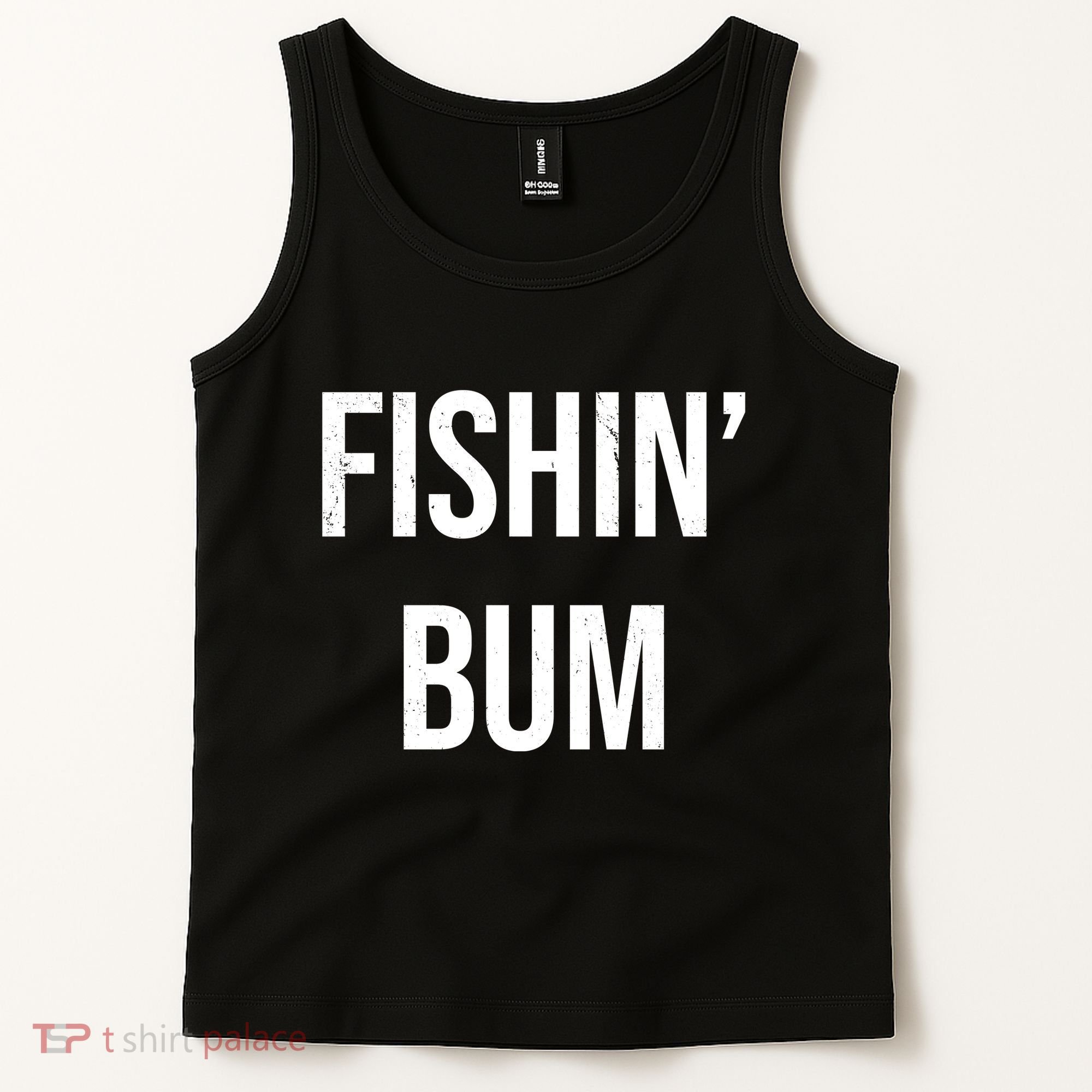 Fishin Bum Funny Fishing Fisherman Tank Top