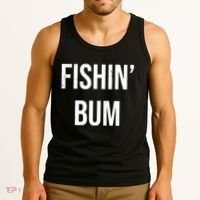 Fishin Bum Funny Fishing Fisherman Tank Top thumb 3