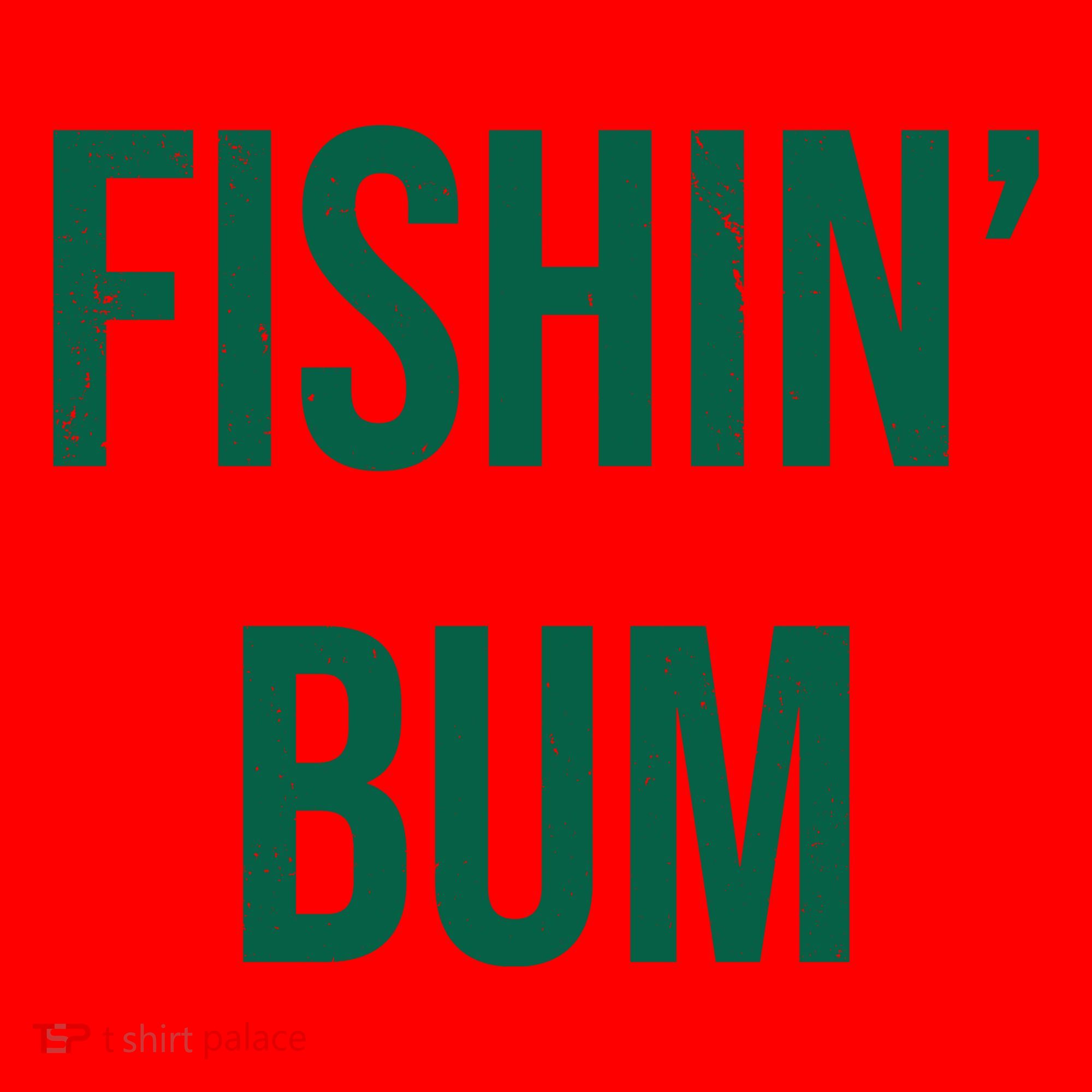 Fishin Bum Funny Fishing Fisherman Santa Hat