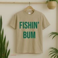 Fishin Bum Funny Fishing Fisherman T-Shirt thumb 2