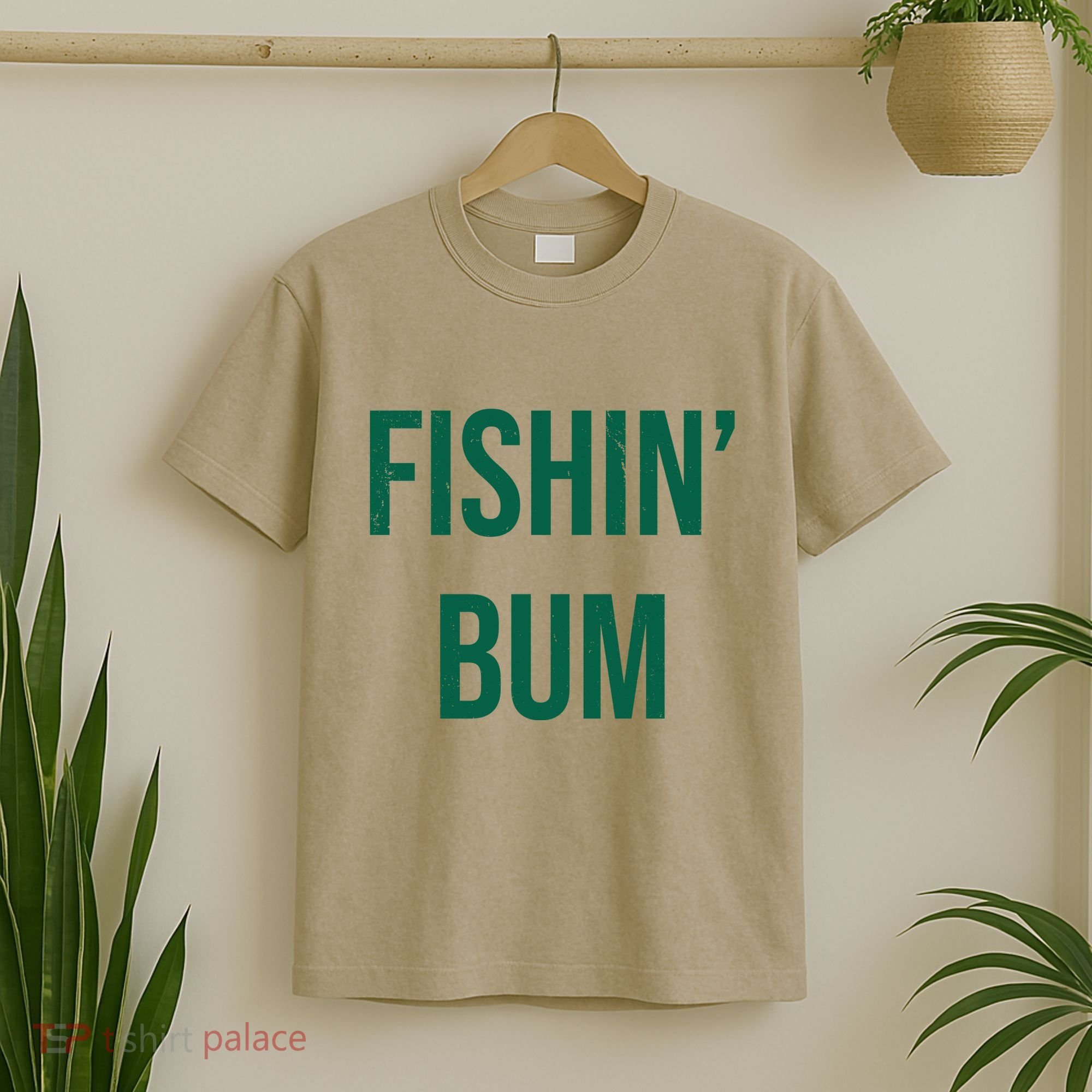 Fishin Bum Funny Fishing Fisherman T-Shirt