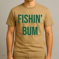 Fishin Bum Funny Fishing Fisherman T-Shirt thumb 3