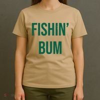 Fishin Bum Funny Fishing Fisherman T-Shirt thumb 4