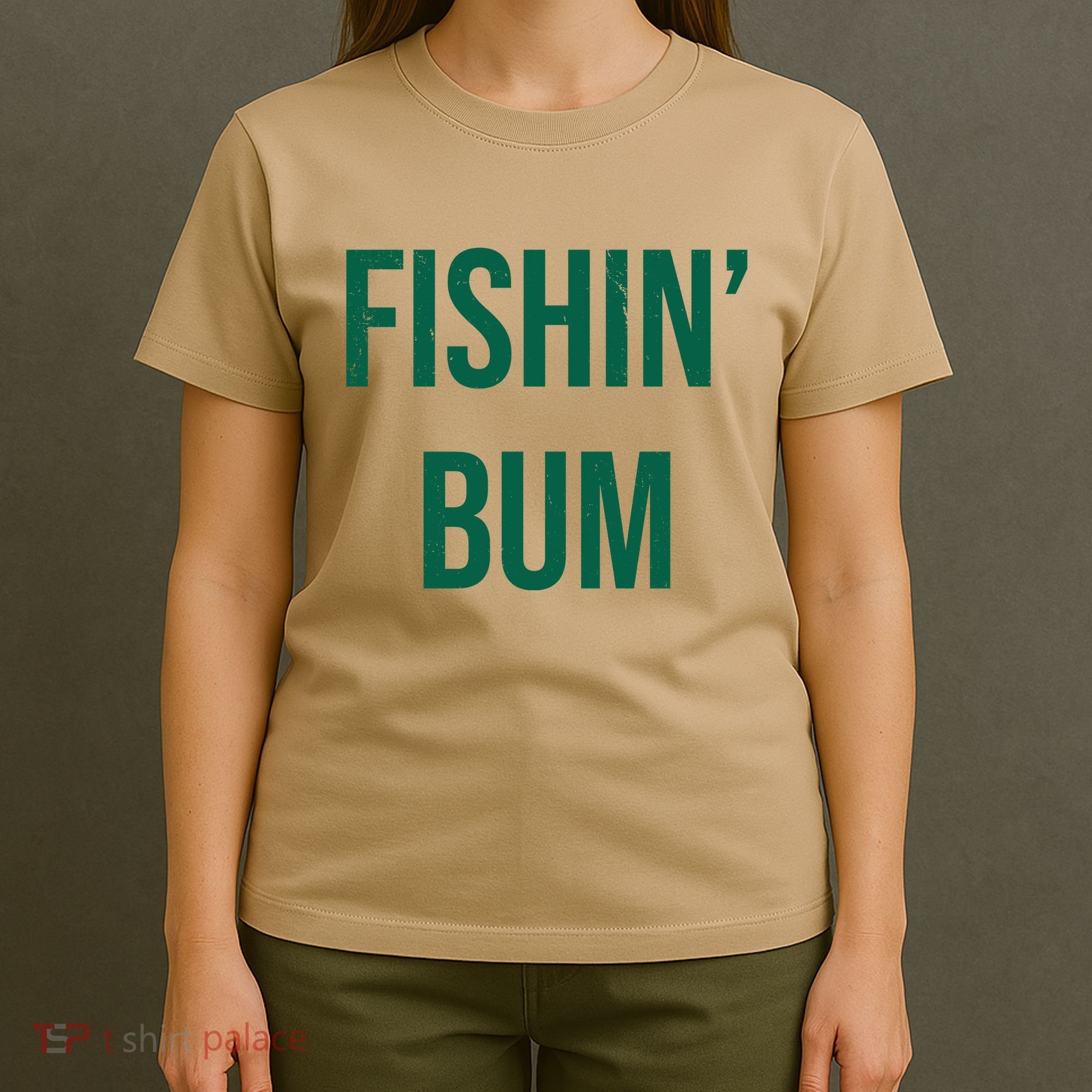 Fishin Bum Funny Fishing Fisherman T-Shirt