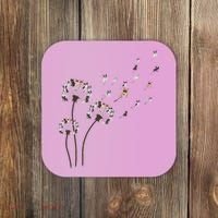 French Bulldog Flower Fly Dandelion Funny Dog Lovers Coaster thumb 0