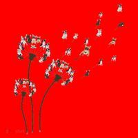 French Bulldog Flower Fly Dandelion Funny Dog Lovers Santa Hat thumb 1