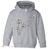French Bulldog Flower Fly Dandelion Funny Dog Lovers Toddler Hoodie thumb 0