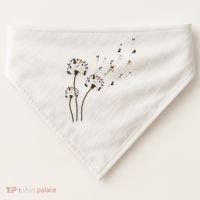 French Bulldog Flower Fly Dandelion Funny Dog Lovers USA-Made Doggie Bandana thumb 0