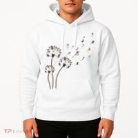 French Bulldog Flower Fly Dandelion Funny Dog Lovers Hoodie thumb 2