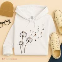 French Bulldog Flower Fly Dandelion Funny Dog Lovers Hoodie thumb 4