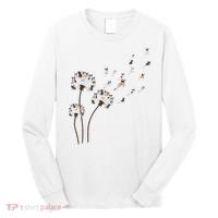 French Bulldog Flower Fly Dandelion Funny Dog Lovers Long Sleeve Shirt thumb 0