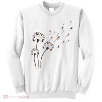 French Bulldog Flower Fly Dandelion Funny Dog Lovers Sweatshirt thumb 0