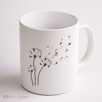 French Bulldog Flower Fly Dandelion Funny Dog Lovers Coffee Mug thumb 1