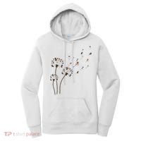 French Bulldog Flower Fly Dandelion Funny Dog Lovers Women's Hoodie thumb 0