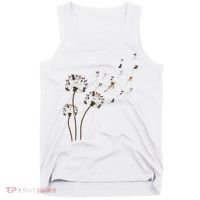 French Bulldog Flower Fly Dandelion Funny Dog Lovers Tank Top thumb 0
