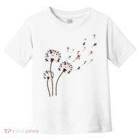 French Bulldog Flower Fly Dandelion Funny Dog Lovers Toddler T-Shirt thumb 0