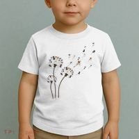 French Bulldog Flower Fly Dandelion Funny Dog Lovers Toddler T-Shirt thumb 2