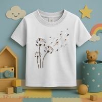 French Bulldog Flower Fly Dandelion Funny Dog Lovers Toddler T-Shirt thumb 3