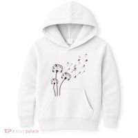 French Bulldog Flower Fly Dandelion Funny Dog Lovers Kids Hoodie thumb 0