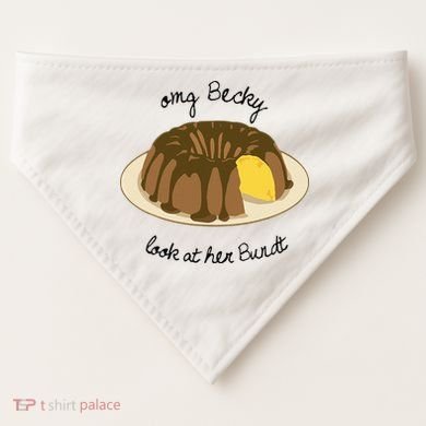 Funny Baking For Baker OMG Becky Look At Her Bundt USA-Made Doggie Bandana