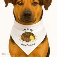 Funny Baking For Baker OMG Becky Look At Her Bundt USA-Made Doggie Bandana thumb 1