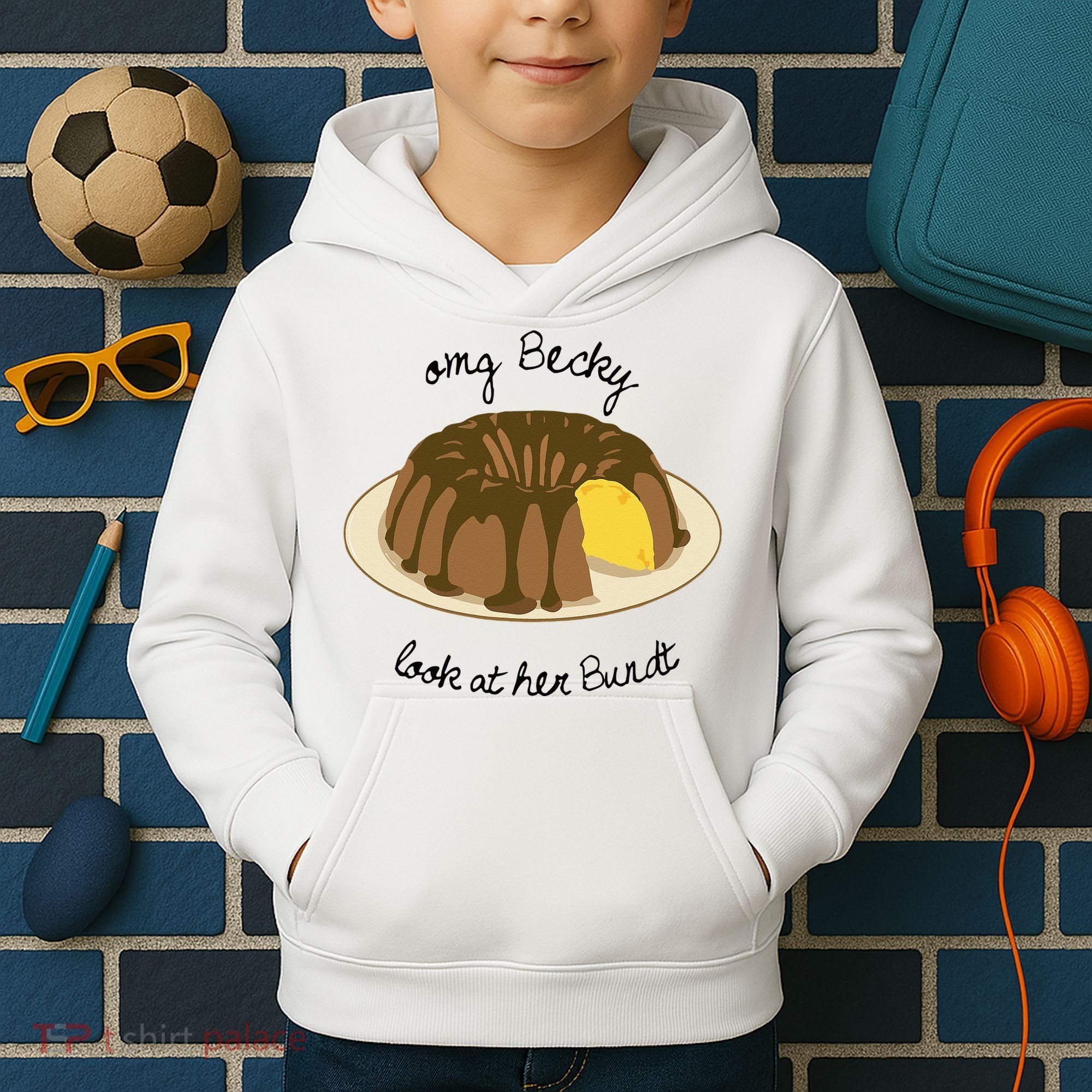 Funny Baking For Baker OMG Becky Look At Her Bundt Kids Hoodie