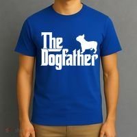 French Bulldog Father Dad Gift The Dogfather Gift Funny Gift T-Shirt thumb 3