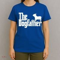 French Bulldog Father Dad Gift The Dogfather Gift Funny Gift T-Shirt thumb 4